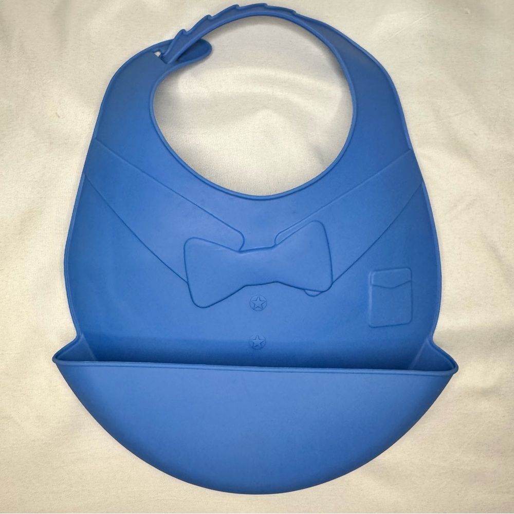 Blue Baby Silicone Bib